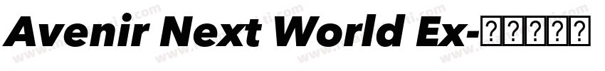 Avenir Next World Ex字体转换